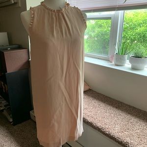 Blush colored sheath dress